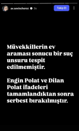 Uyuşturucu madde kullandıkları iddiasıyla gözaltına alınan Dilan ve Engin Polat serbest bırakıldı