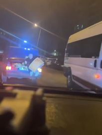 Ramazan davulcusu otomobilin bagajında davul çaldı: O anlar kamerada