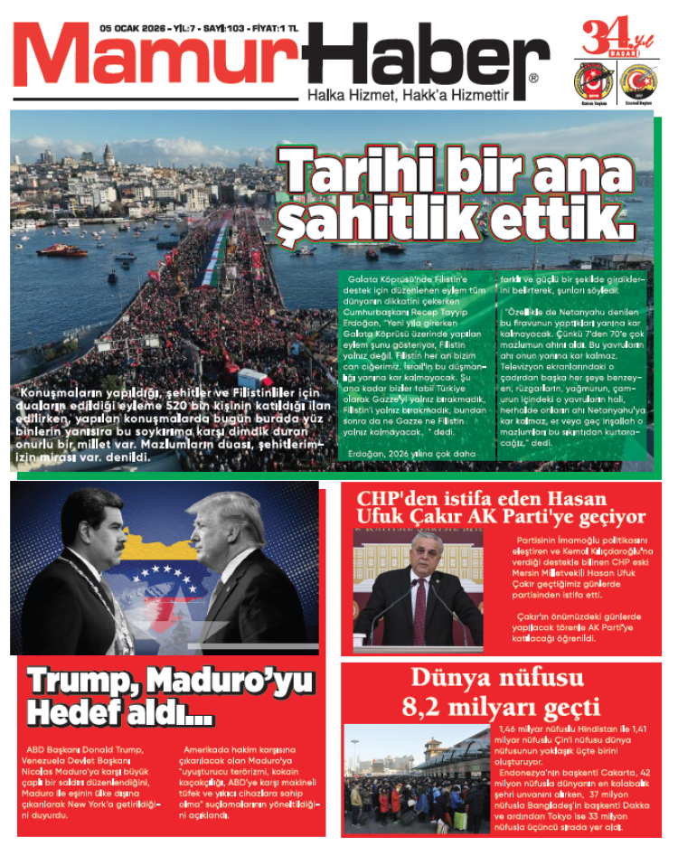 05 Ocak 2026 Sayı 103